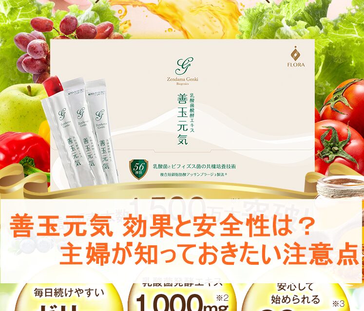 善玉元気 効果と安全性は？主婦が知っておきたい注意点